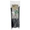 Steel Grip Cable Tie, 8 in L, 1.97 in Max Bundle Dia., Black, Polypropelene, 75 lb Strength, 100 PK 75S-200-8-UVC - alternate 2